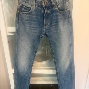 KHAITE Light Blue Straight Jeans